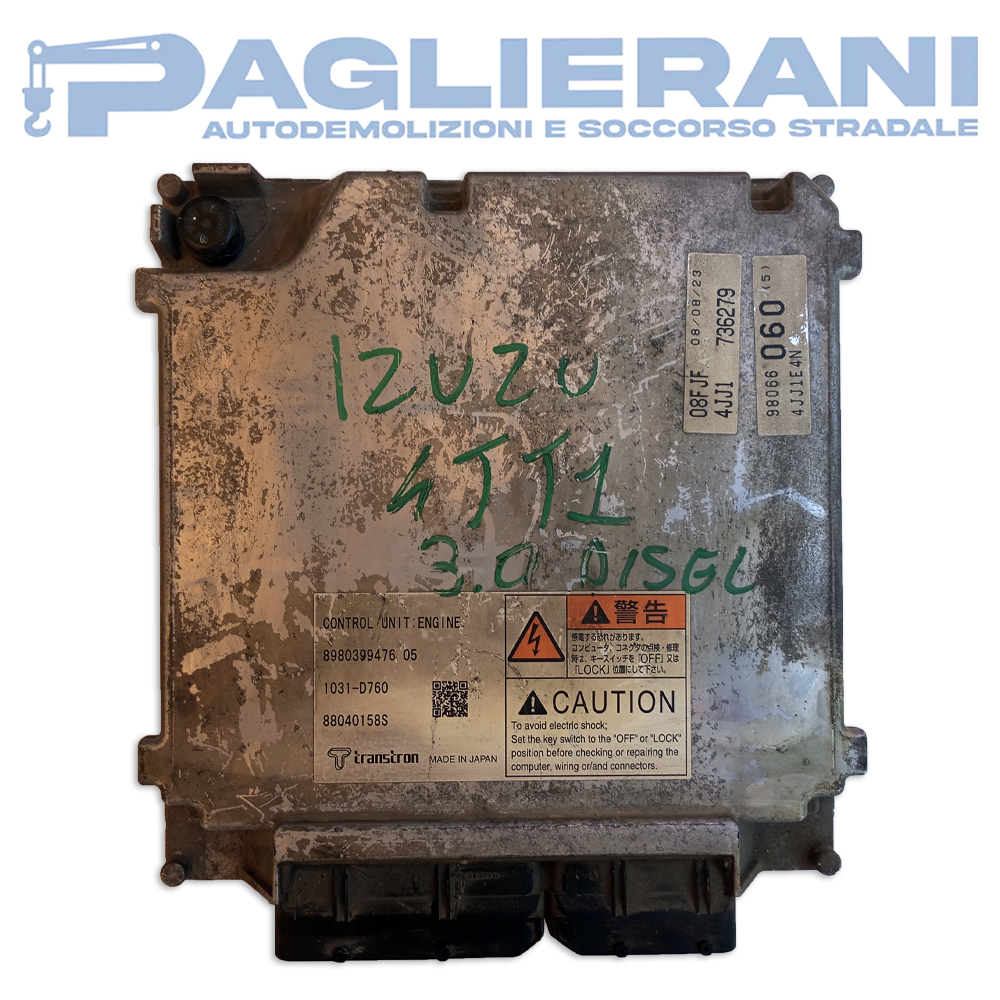 TRANSTRON ECU Engine Control Unit Isuzu N35 2023 08FJF 4JJ1 736279 (8980394976)
