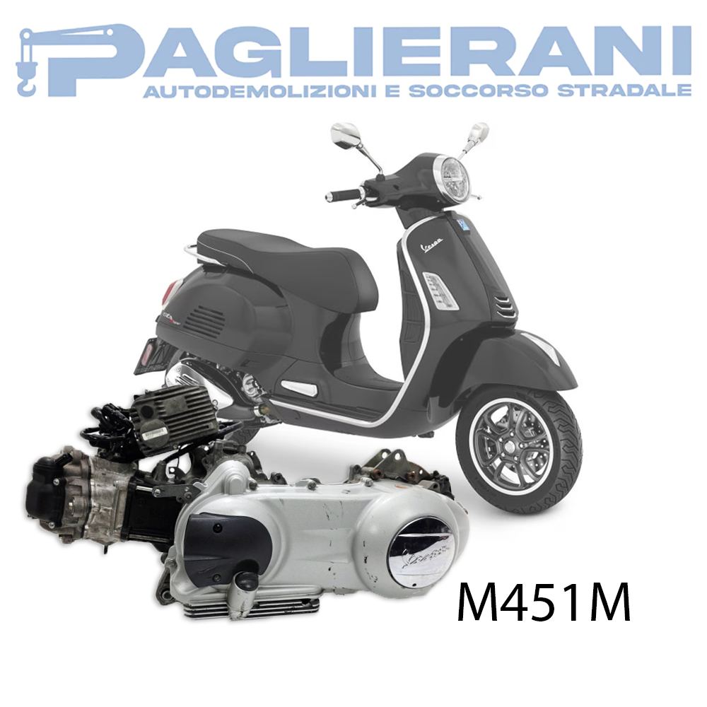 Motore M451M Originale Vespa GTS 300 Super 2005-2014 23.000 KM