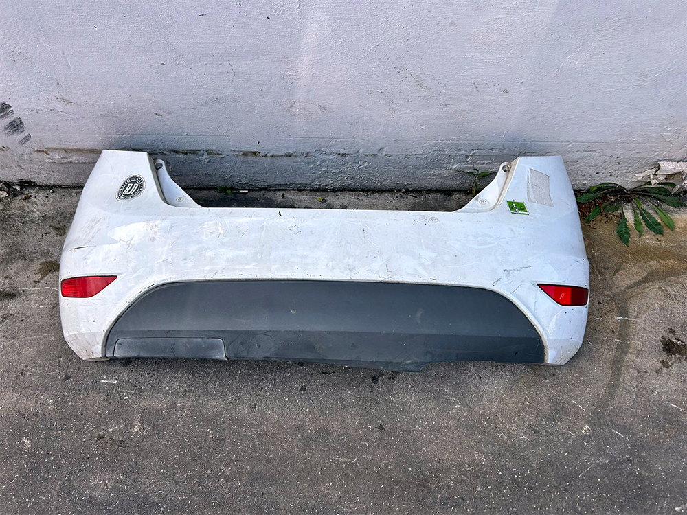 Original Rear Bumper White Ford Fiesta Mk6 2008-2017