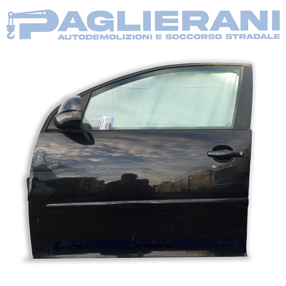 Left Side Door Volkswagen Golf V Black (Electric Rearview Mirror Included)