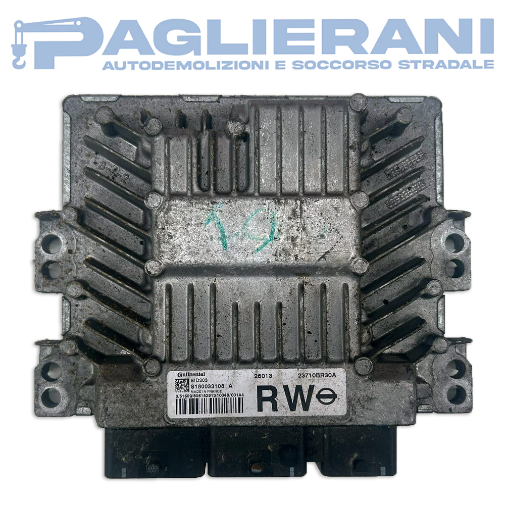 Centralina Motore ECU Continental Nissan Qashqai 2010-2013 RW SID303 (S180033108A)