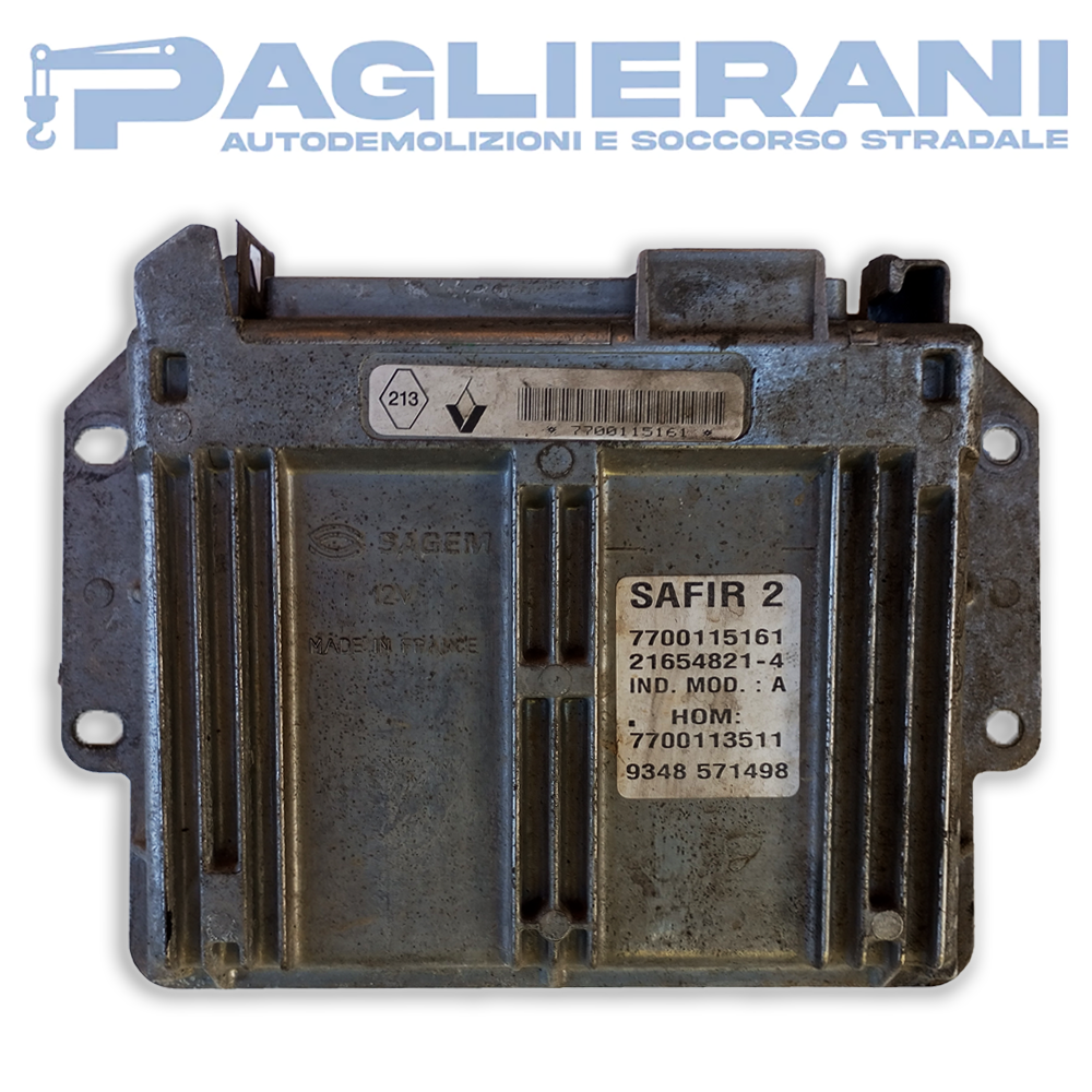 Safir 2 ECU Renault Clio Engine Control Unit (Ref. Code 7700115161)