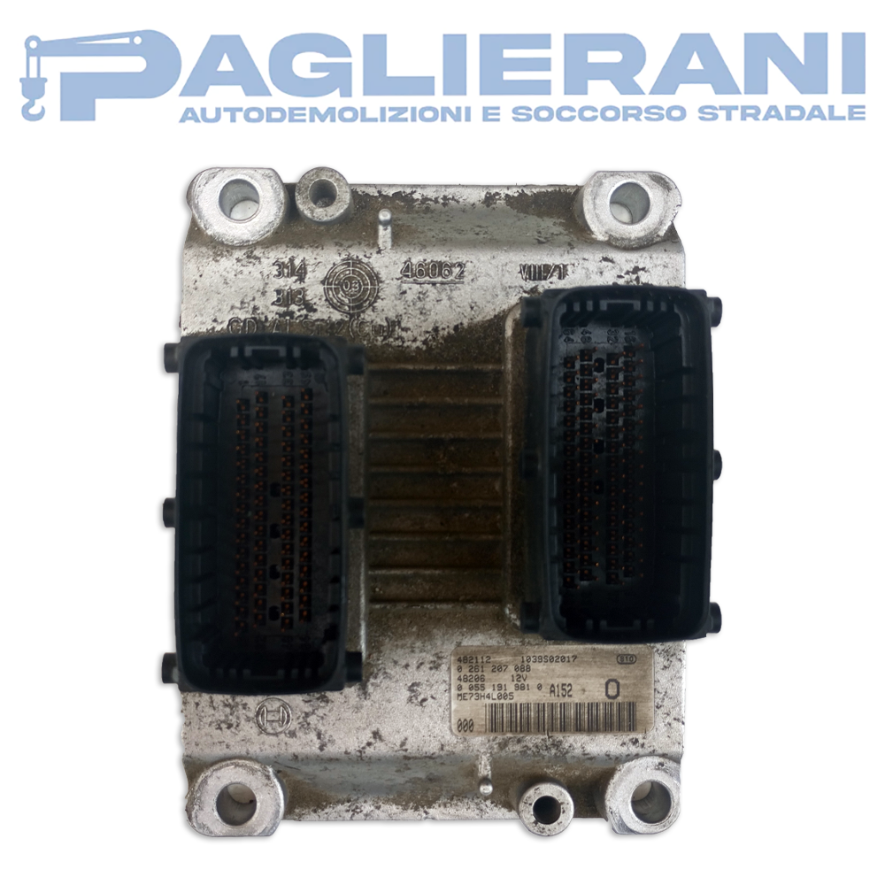 BOSCH ECU Engine Control Unit Lancia Y 2003-2006 A152 1039S02017 (0055191981)