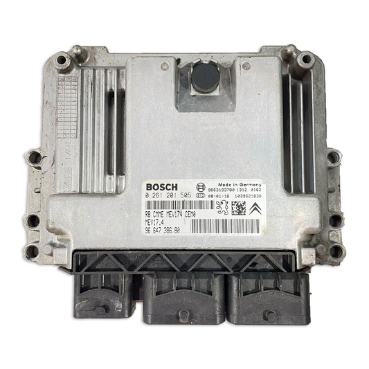 BOSCH Peugeot 308 MEV17.4 Engine ECU Control Unit 9664738680 (0261201505)