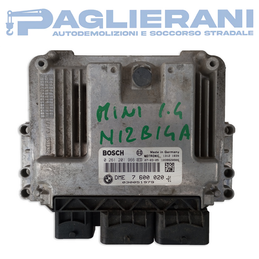 Centralina BOSCH ECU Motore Mini 2006-2010 (Codice Rif. 0261201966)