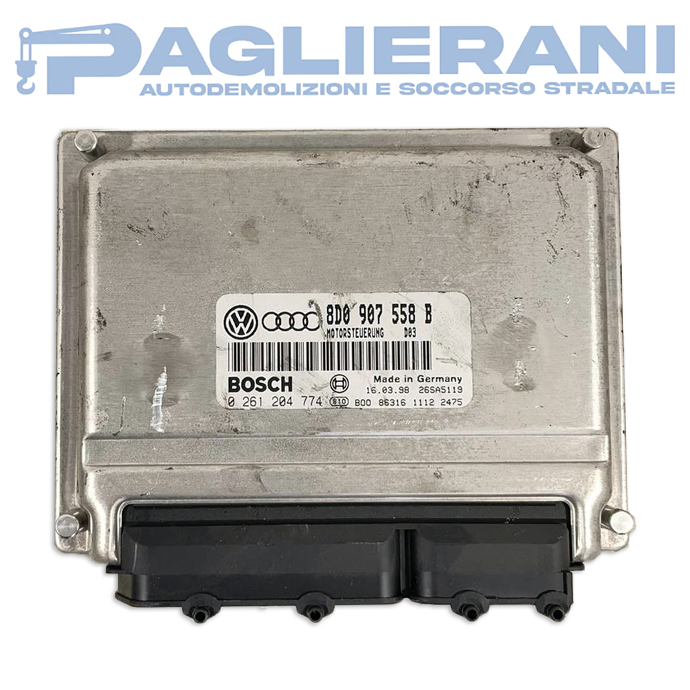 Centralina BOSCH ECU Motore Audi 8D0907558B (Codice Rif. 0261204774)