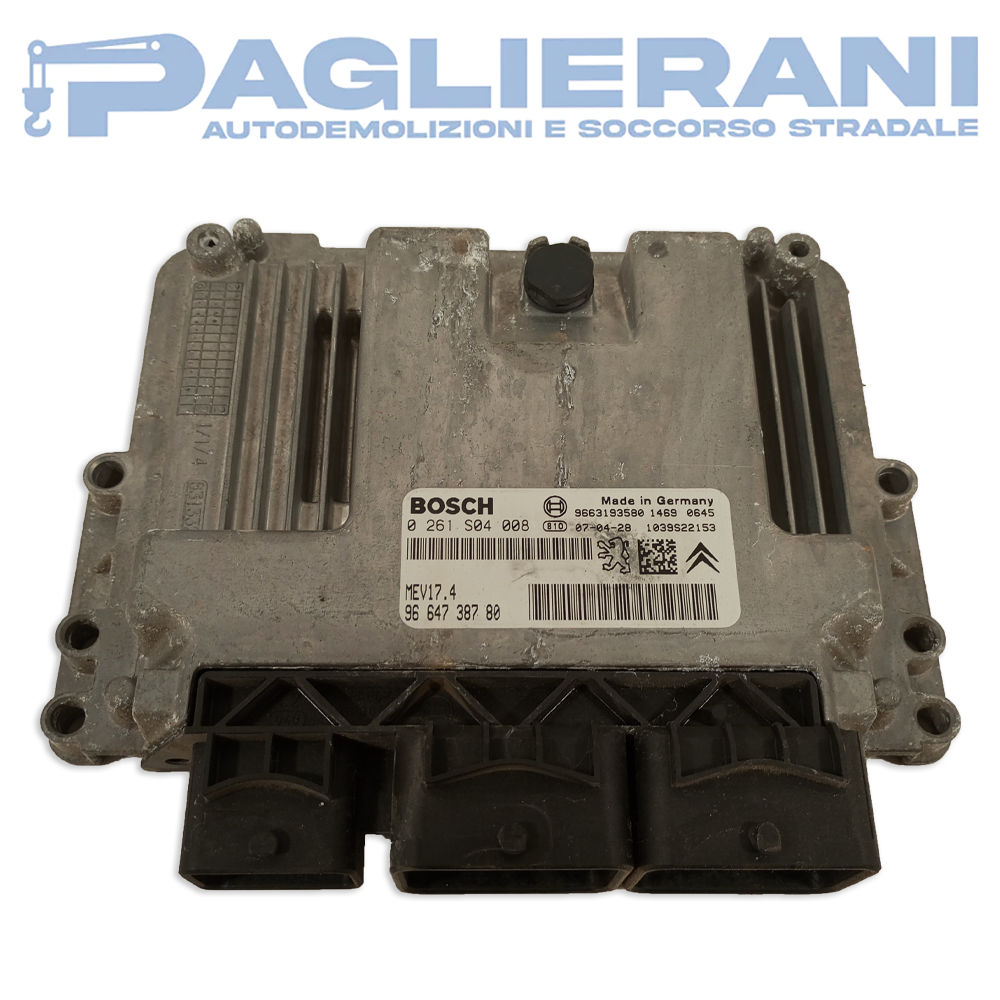 Centralina ECU Motore BOSCH Peugeot MEV17.4 9664738780 (0261S04008)