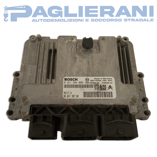 Centralina BOSCH ECU Motore Peugeot MEV 17.4 9664738780 (Codice Rif. 0261S04008)