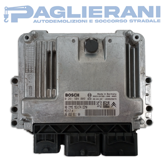 Centralina ECU Motore BOSCH Citroen/Peugeot 2008 MEV17.4 9665291180 (0261S04009)