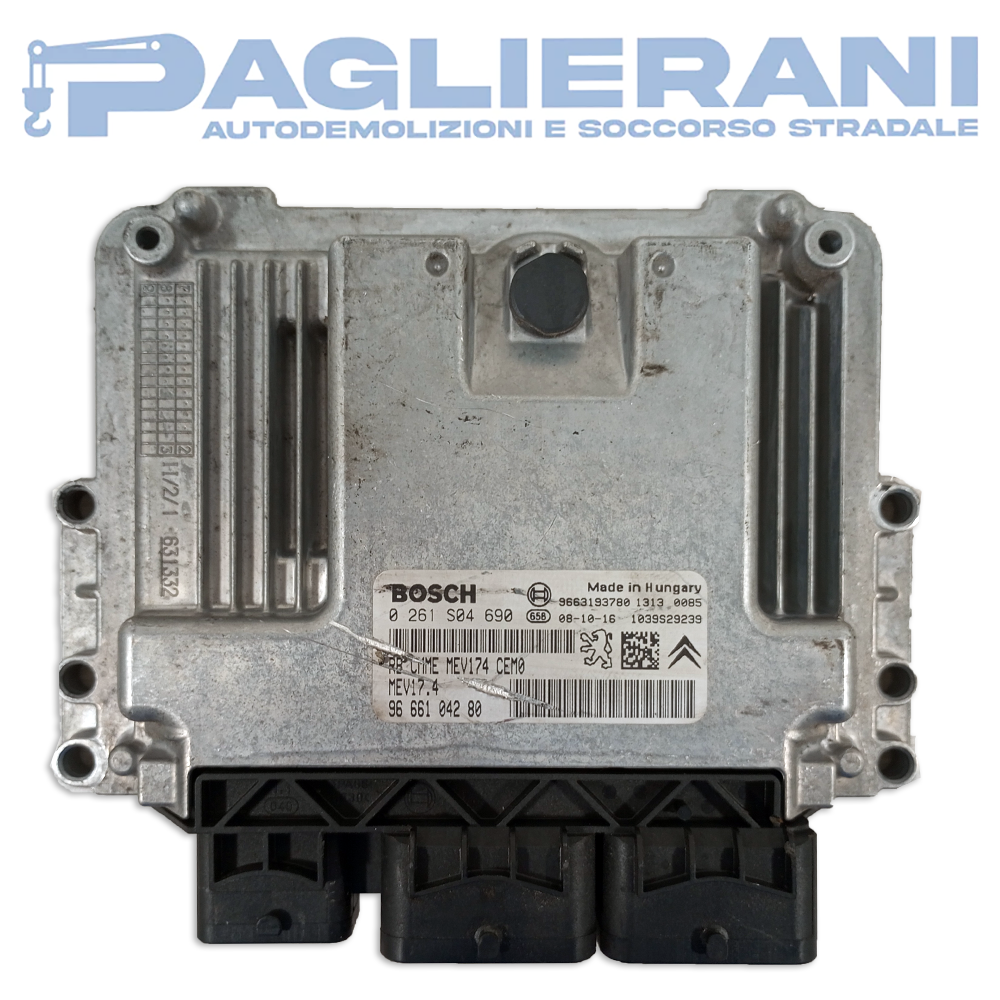 Centralina BOSCH ECU Motore 9666104480 (Codice Rif. 0261S04690)