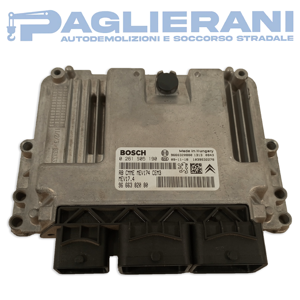 Centralina BOSCH ECU Motore Peugeot 2008 MEV 17.4 9666382080 (Codice Rif. 0261S05190)