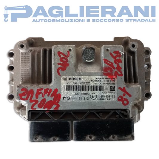 Centralina ECU Motore BOSCH GM Opel Zafira Turbo Metano 2010 (0261S05209 55575951)