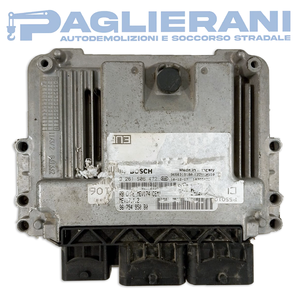 BOSCH Engine Control Unit ECU Peugeot 308 Station Wagon 2007-2016 MEV 17.4.2 9675495080 (0261S06472)