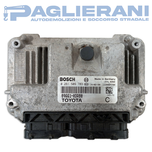 Centralina Motore ECU BOSCH Toyota Yaris 2011-2014 89661 0DR80 (0261S09783)