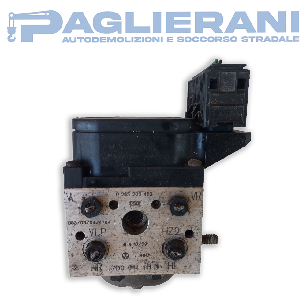 Centralina BOSCH Pompa ABS 7D0014111D VW Transporter T4 (Codice Rif. 0265202452)