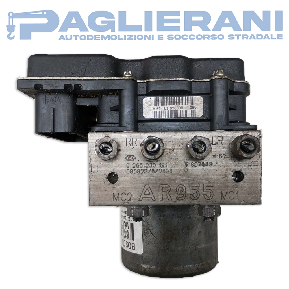 BOSCH Control Unit ABS Pump Alfa Romeo MiTo 2008-2013 51807043 (0265230191)