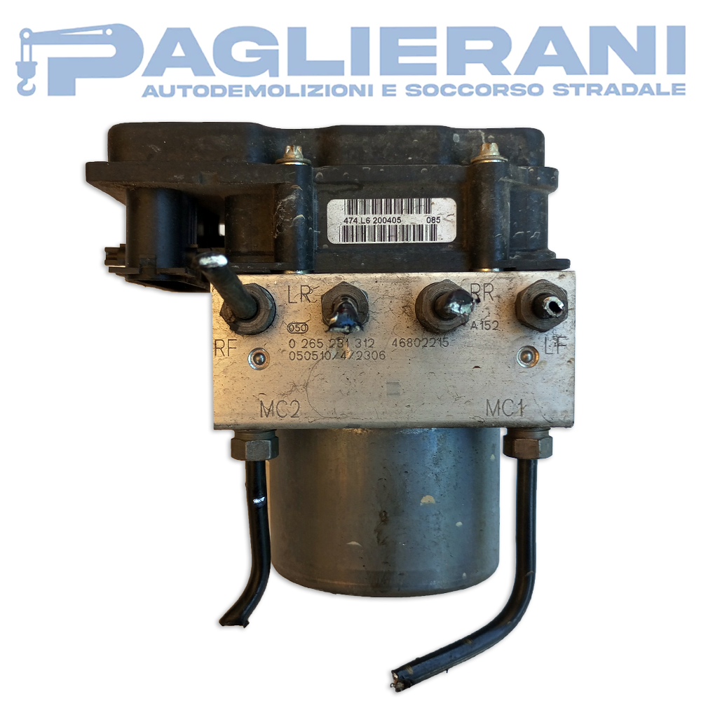 Centralina BOSCH Pompa ABS FIAT Panda 169 2003-2012 46802215 (0265231212)