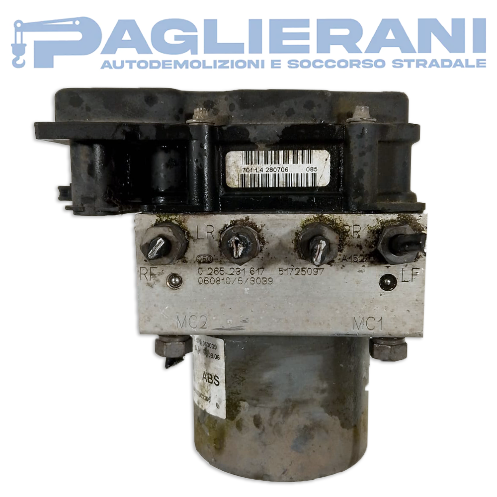 BOSCH control unit ABS pump FIAT Ducato 2006-2014 51725097 (0265231617)