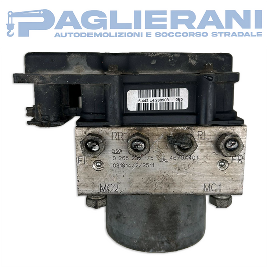 Centralina BOSCH Pompa ABS Mitsubishi Colt 2006-2012 4670A401 (0265232175)