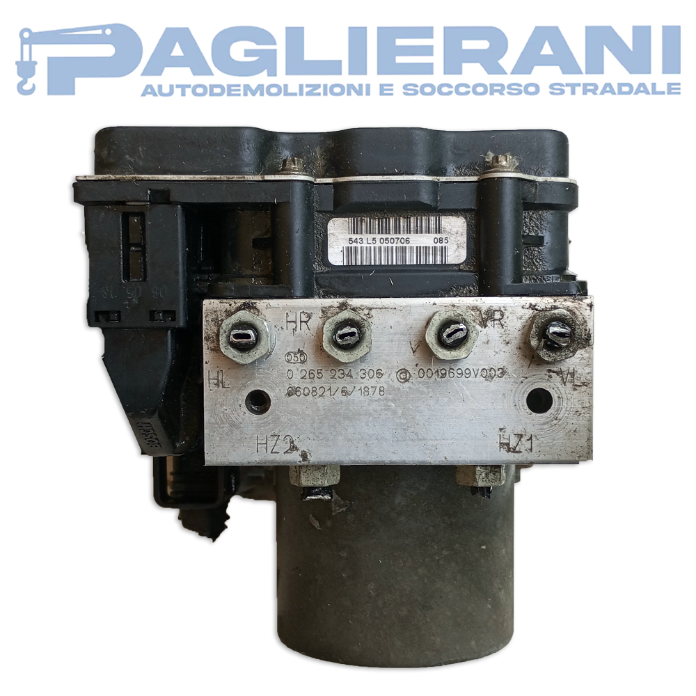 Centralina BOSCH Pompa ABS Smart ForTwo 2002-2007 0019699V003 (0265234306)
