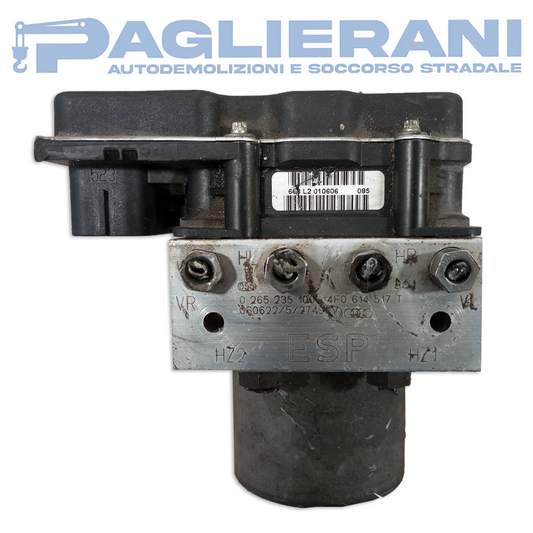 Centralina BOSCH Pompa ABS Audi A6 [4F] 2004-2008 4F0614517T (0265235100)