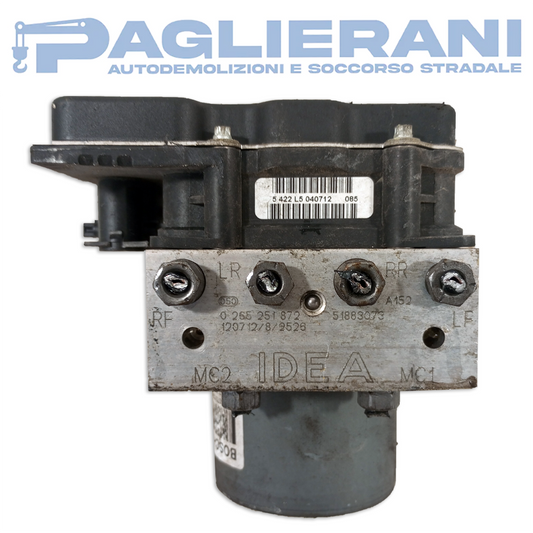 Centralina BOSCH Pompa ABS Lancia Musa 2011-2013 51883073 (0265251872)