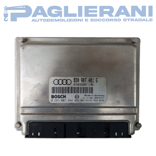 BOSCH ECU Engine Control Unit Audi 8D0907401G (0281001944)