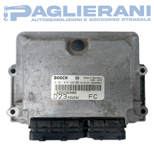 Centralina Motore ECU BOSCH FIAT Ducato 2002-2006 244 D23 42 WNW FC (0281010488)