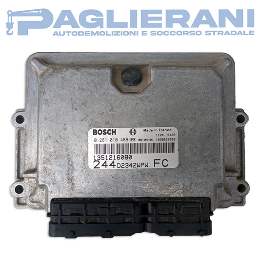 Centralina Motore ECU BOSCH FIAT Ducato 2002-2006 244 D2342 WPW FC (0281010488)