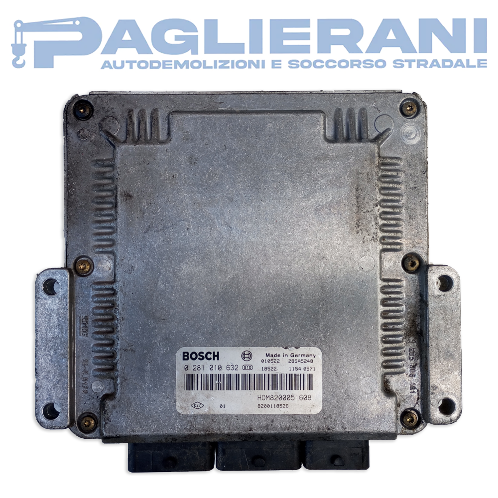 Centralina BOSCH ECU Motore Renault Trafic HOM8200051608 (0281010632)