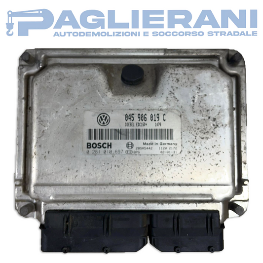 BOSCH ECU Engine Control Unit 045906019C (Ref. Code 0281010697)