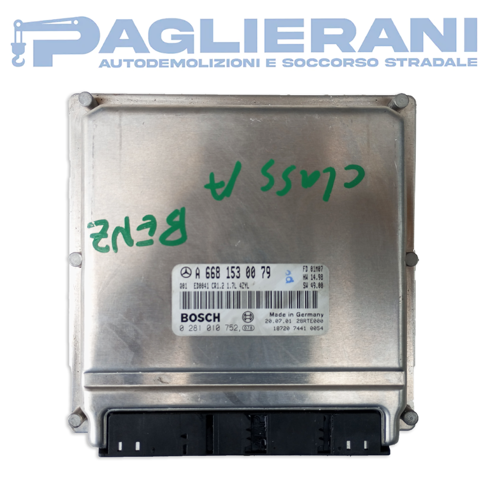 Centralina BOSCH ECU Motore Mercedes-Benz A6681530079 (Codice Rif. 0281010752)