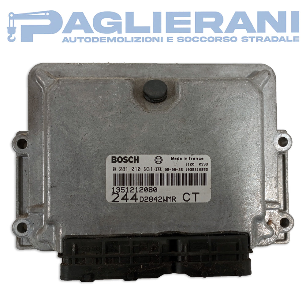 Centralina Motore ECU BOSCH FIAT Ducato 2002-2006 D28 42WMR CT (0281010931)