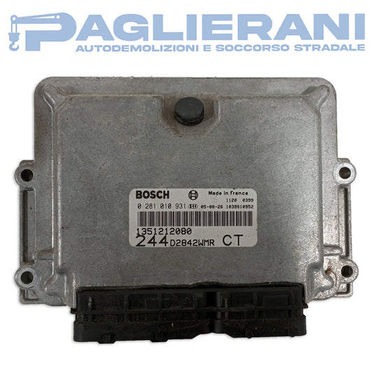 Centralina Motore ECU BOSCH FIAT Ducato 2002-2006 D28 42WMR CT (0281010931)