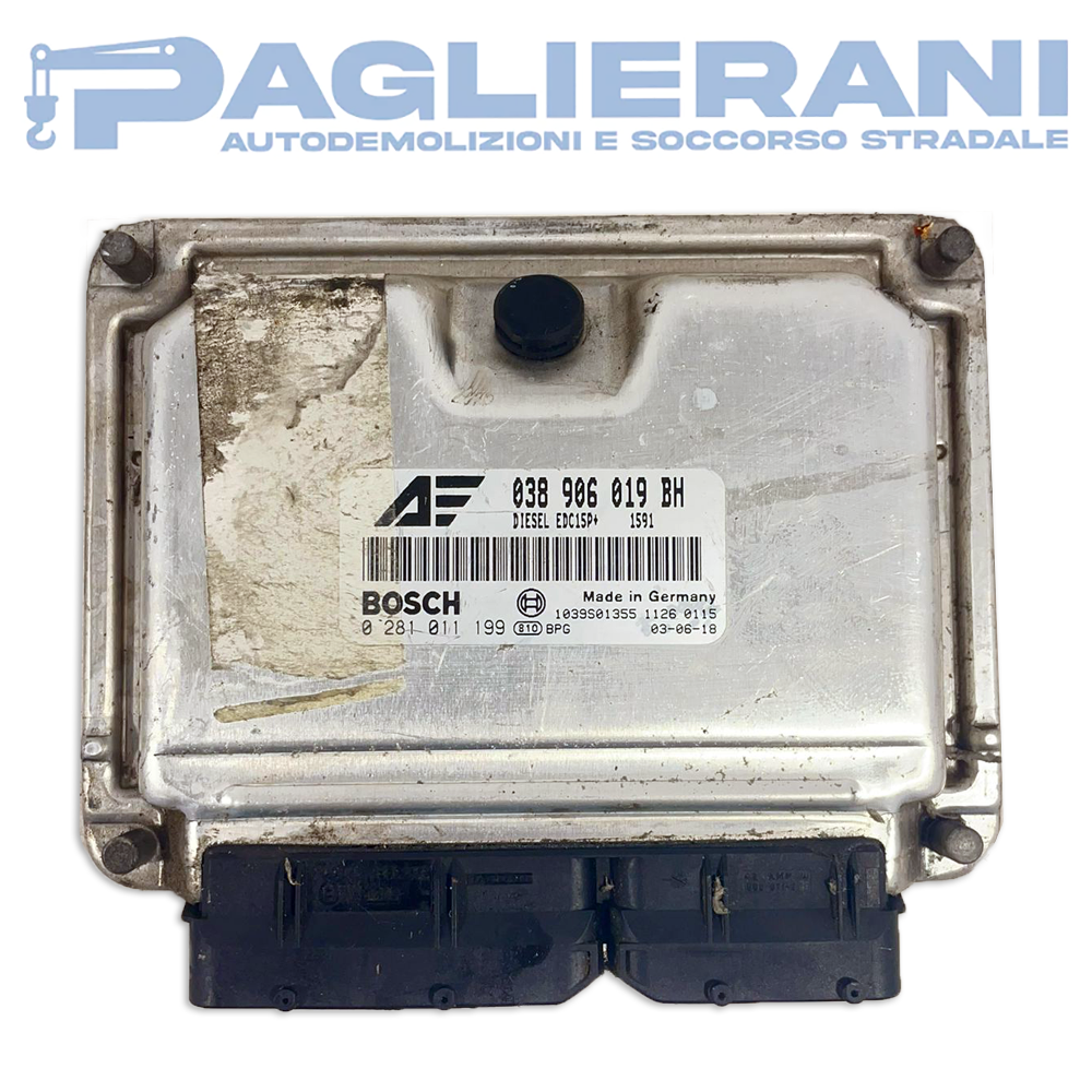 Centralina BOSCH ECU Motore 038906019BH (Codice Rif. 0281011199)