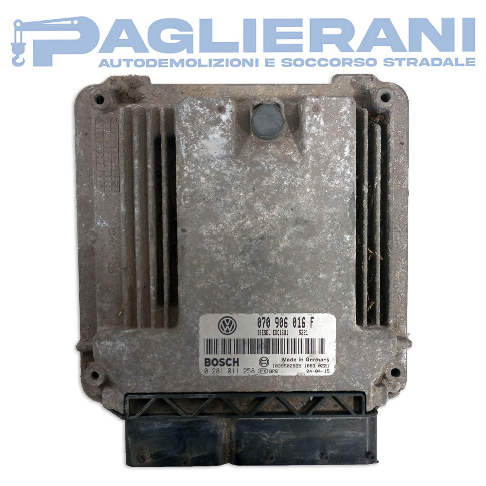 BOSCH ECU Engine Control Unit Volkswagen Touareg 2002-2010 EDC16U1 070906016F (0281011258)