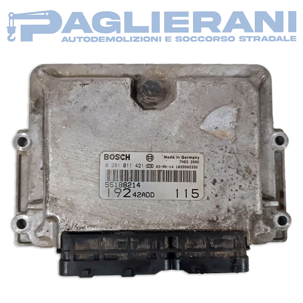 Centralina BOSCH ECU Motore 55188214 19242ADD115 (Codice Rif. 0281011421)