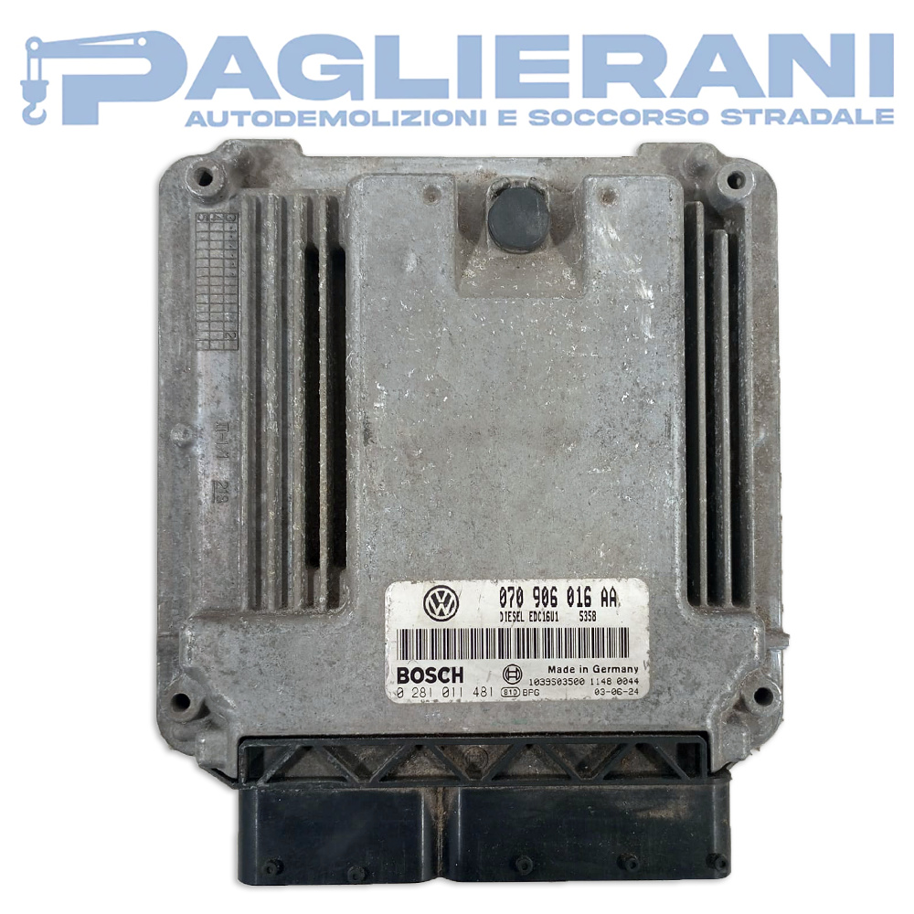 BOSCH ECU Engine Control Unit Volkswagen Touareg 2002-2010 070906016AA (0281011481)