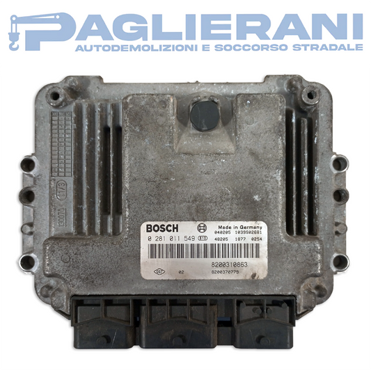 Centralina BOSCH ECU Motore Renault Scenic (Codice Rif. 0281011549)