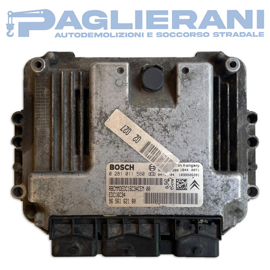 Centralina BOSCH ECU Motore Peugeot 206 2006-2015 EDC16C34 9656162180 (0281011560)