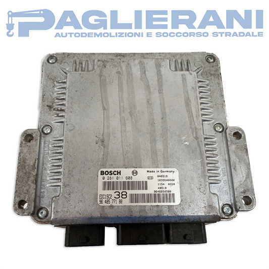 Centralina BOSCH ECU Motore EDC15C2 38 9648577180 (Codice Rif. 0281011608)