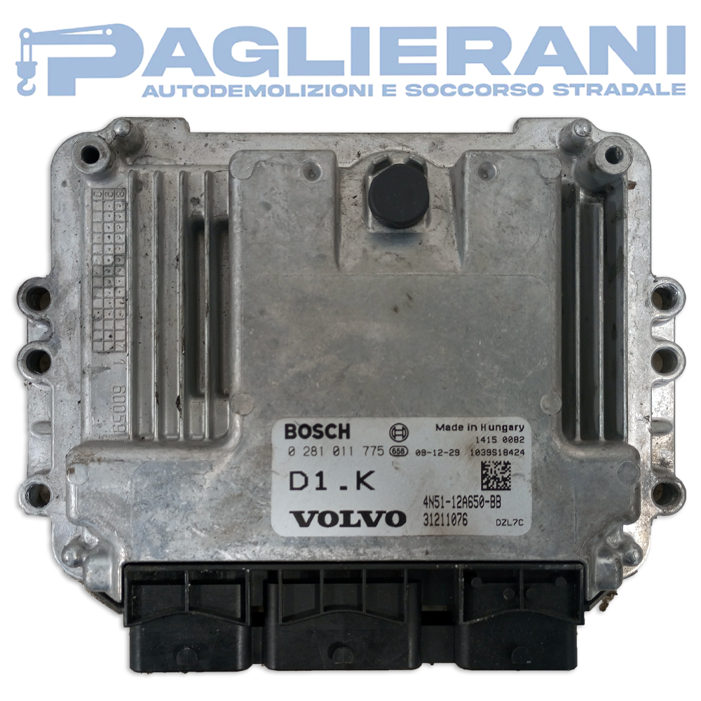 Centralina Motore ECU BOSCH Volvo V50 2008-2013 D1-K 4N51-12A650-BB (0281011775)