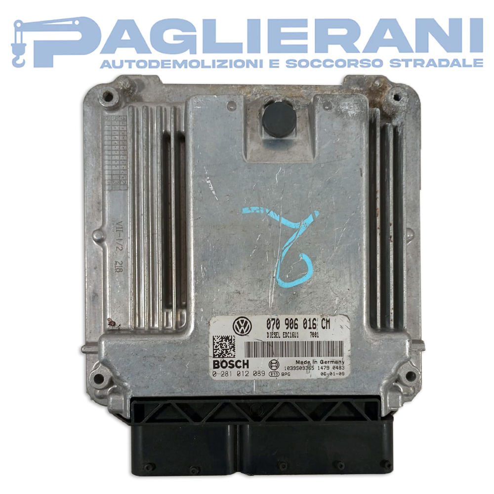 BOSCH ECU Engine Control Unit Volkswagen Phaeton 2002-2006 EDC16U1 070906016CM (0281012089)