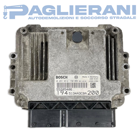 BOSCH ECU Engine Control Unit FIAT Croma 55205406 (Ref. Code 0281012150)