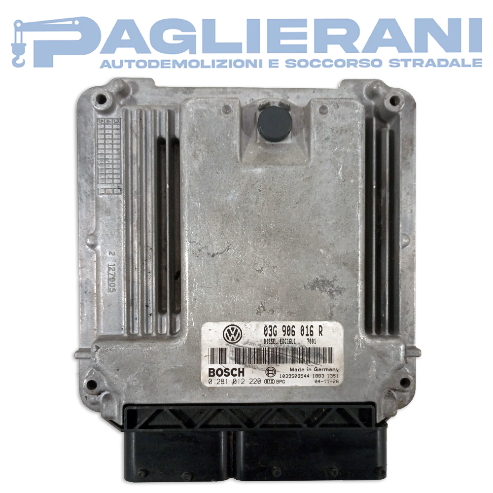 BOSCH Engine Control Unit ECU Volkswagen Golf V Plus 2004-2013 EDC16U1 03G906016R (0281012220)