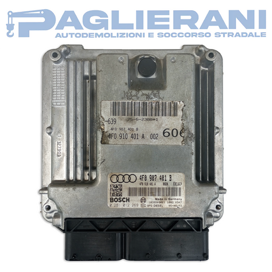 BOSCH ECU Engine Control Unit Audi A6 Avant (C6) 2004-2012 4F0907401B (0281012269)