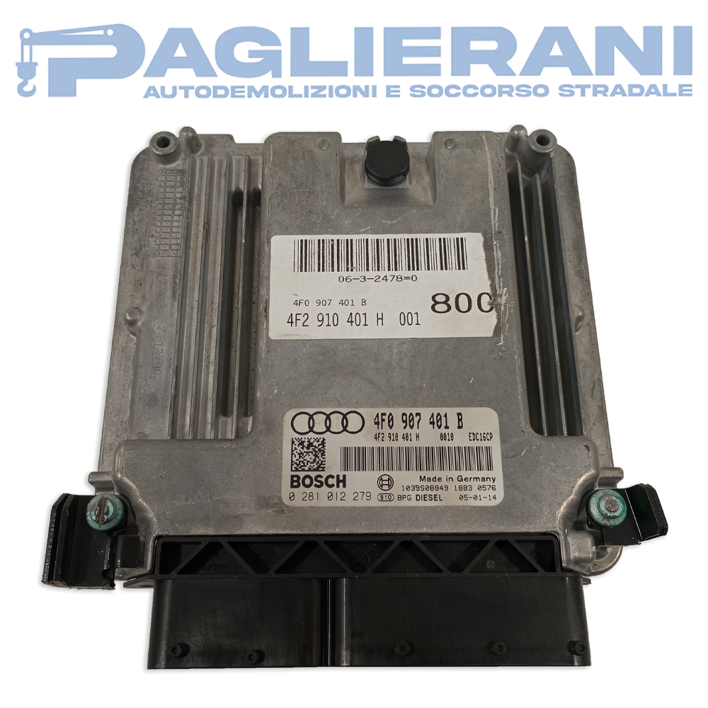 Centralina BOSCH ECU Motore Audi A6 4F0907401B (Codice Rif. 0281012279)