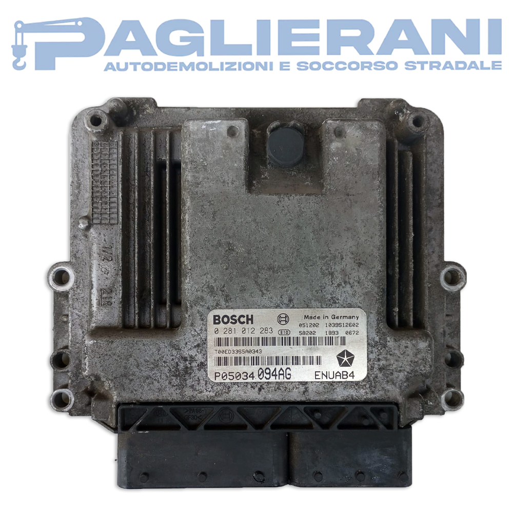 BOSCH ECU Engine Control Unit Chrysler PT Cruiser 2006-2009 ENUAB4 P05034094ANG (0281012283)