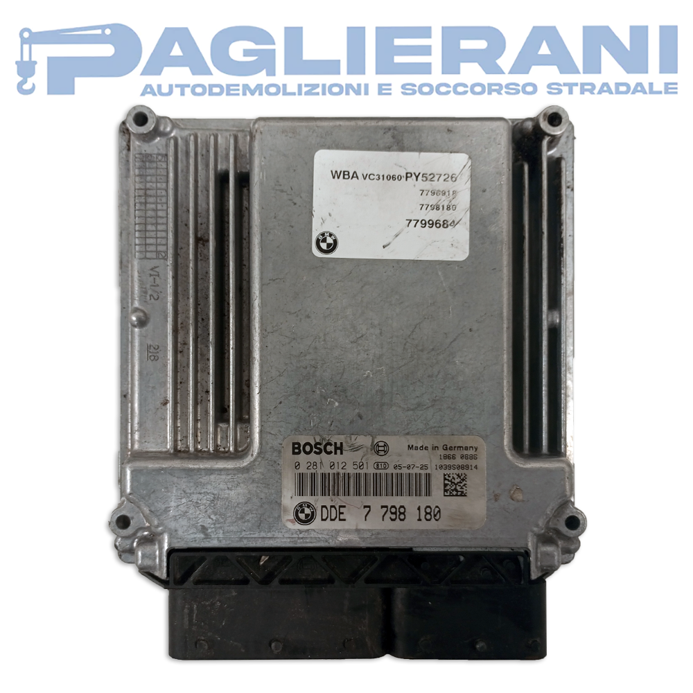BOSCH Engine ECU Control Unit BMW Serie 1 [E82] [E88] 2007-2013 DDE 7798180 (0281012501)