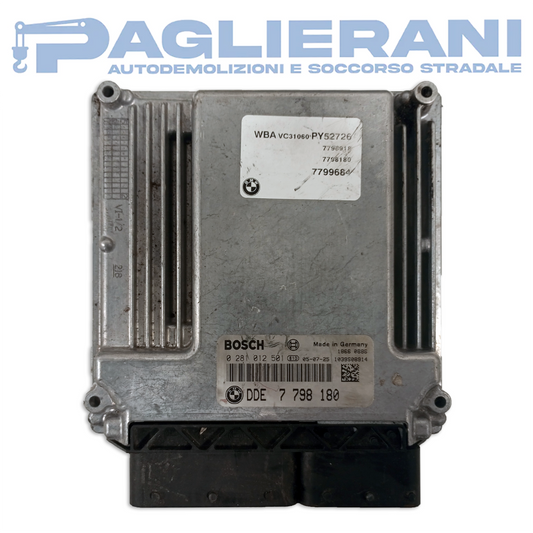 BOSCH Engine ECU Control Unit BMW Serie 1 [E82] [E88] 2007-2013 DDE 7798180 (0281012501)